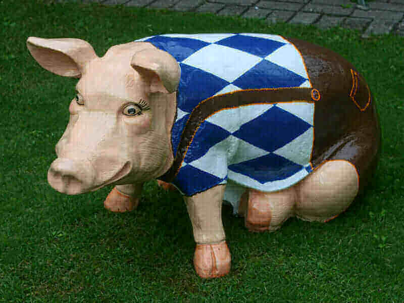 Bayern Deko Schwein