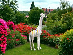 Deko Giraffe Kreativ weiß