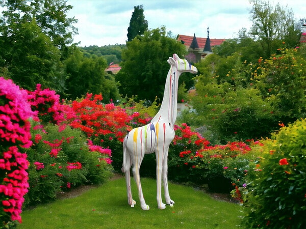 Deko Giraffe Kreativ weiß