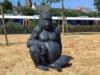 Deko Gorilla sitzend