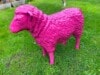 Kunst Schaf Pink