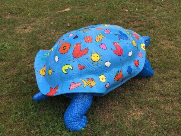 Bunte große Schildkröte