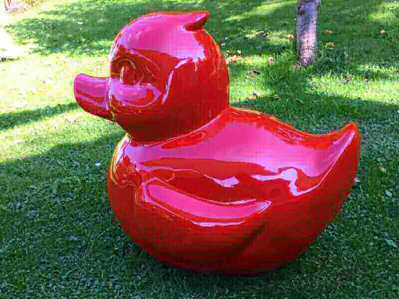 Bade Ente Rot hochglänzend