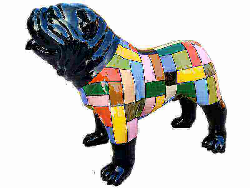 deko bulldogge mosaik