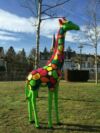 Bunte Deko Giraffe nach Kundenwunsch