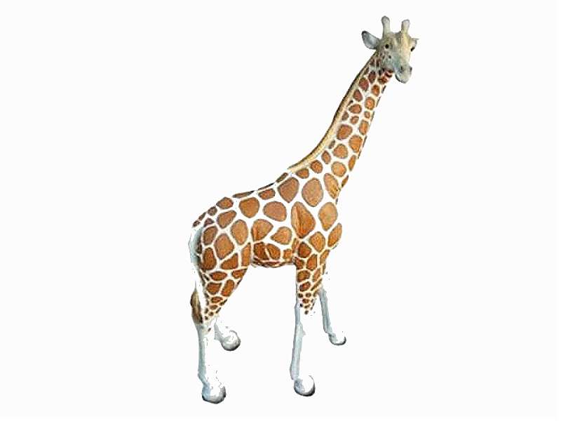 Deko Giraffe natuerlich bemalt