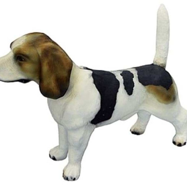 Deko Hund Beagle natuerlich