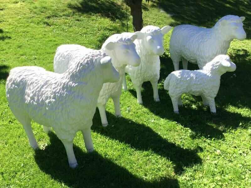 Deko Schafe mit Lamm