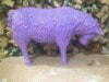 Fressendes Schaf lila