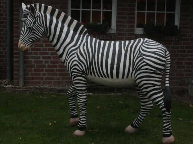 Deko Zebra schwarz weiss