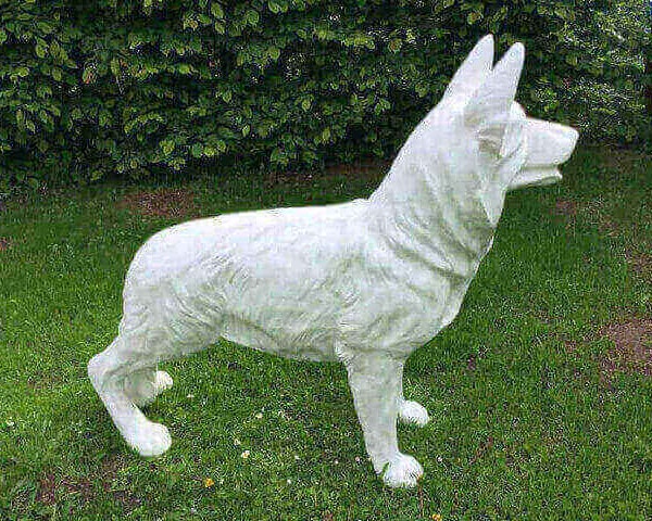 Schäferhund Rohling Skulptur