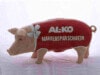 Firmen Sparschwein ALKO mit Briefumschlagschlitz