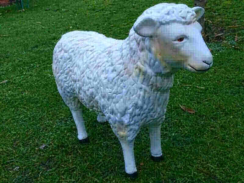 Lustige Tierdeko Schaf bunt versch. Farben auswählbar Garten Deko