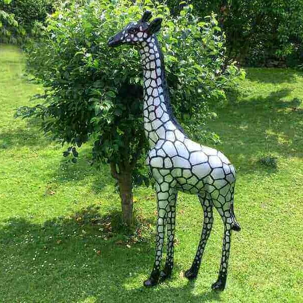 Schwarz weisse Kunst Giraffe