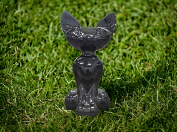 Skulptur Katze Blacky