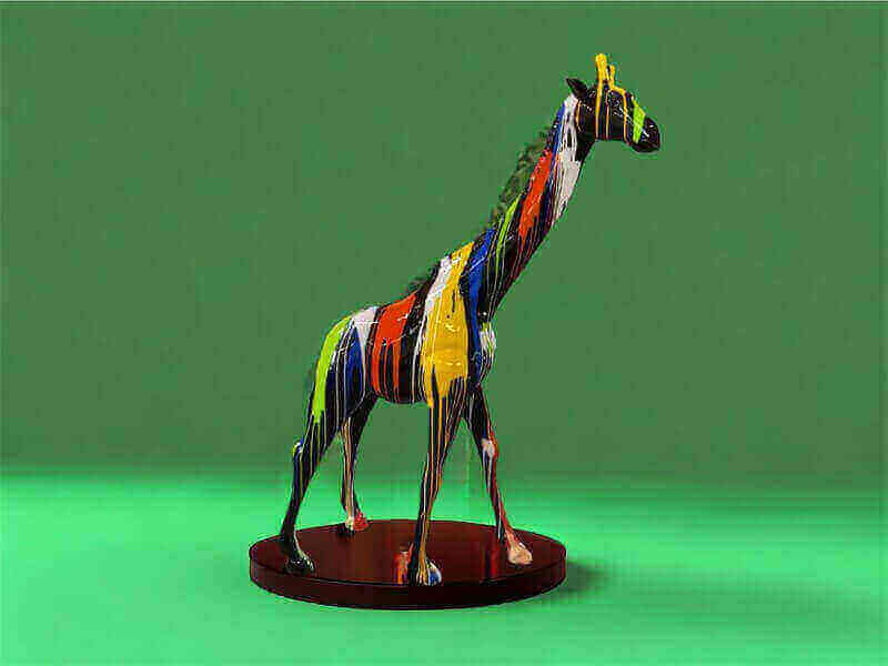 Kreative Deko Giraffe 240 cm hoch