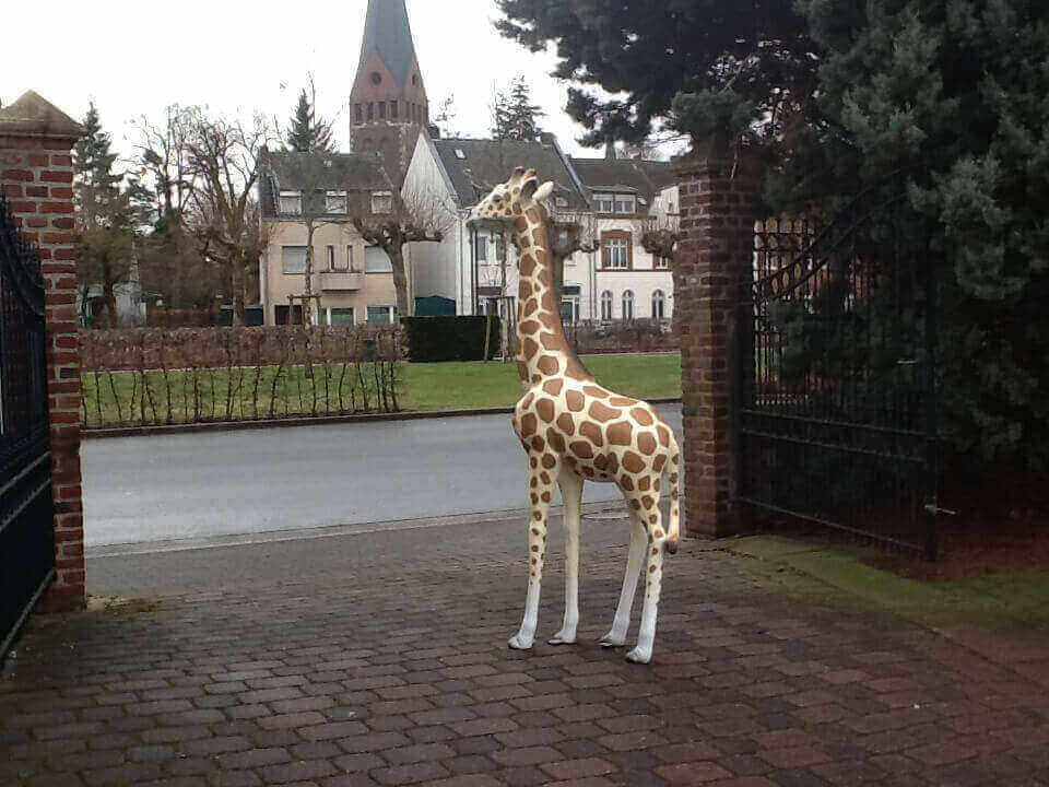Deko Giraffe naturfarben