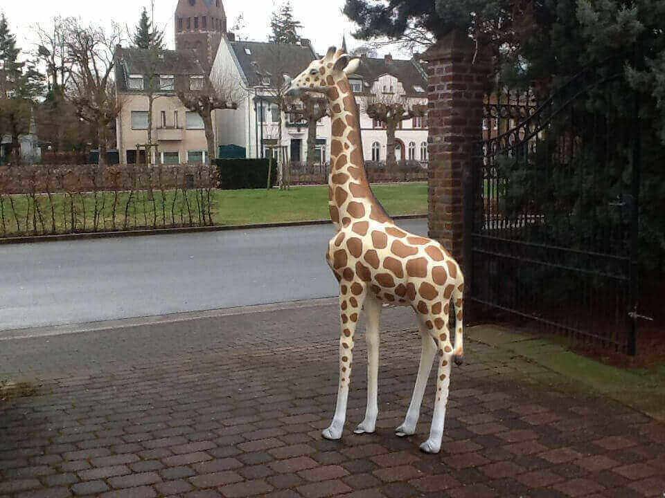 Giraffe aus GFK