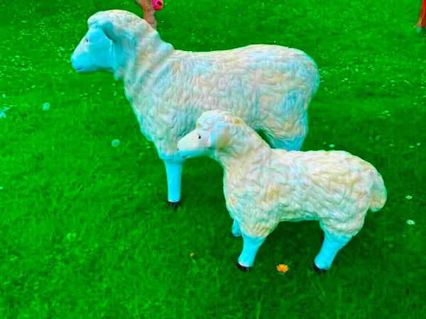 Deko Schaf und Lamm
