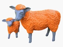 Deko Kunst Schafe von Tierische Kunst