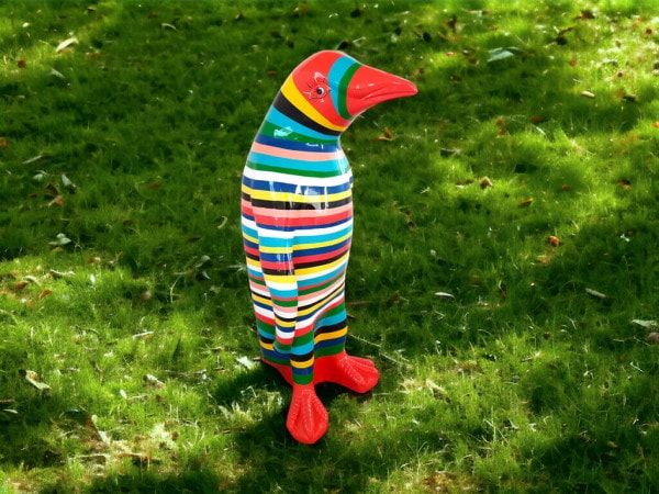 Deko Pinguin gestreift 120 cm