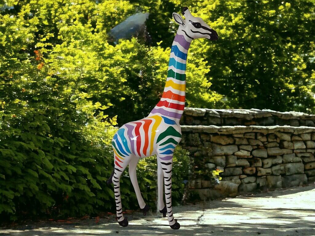 Deko Giraffe Zebra Look