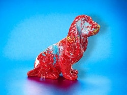 Deko Hund Basset Kreativ Rot
