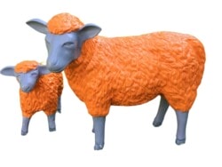 Tierische Kunst und Deko Schafe und Lämmer