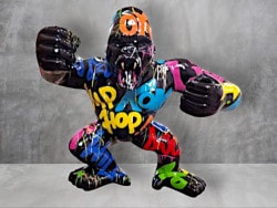 XXL Deko Gorilla Pop Art 200 cm hoch