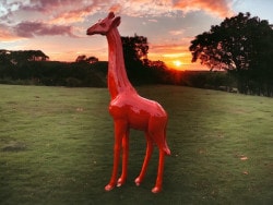 Deko Giraffe 205 cm hoch Red Motion