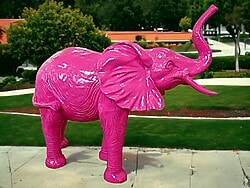Deko-Elefant-160-cm-Pink
