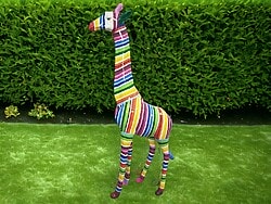 Deko Kunst Giraffe 205 cm hoch